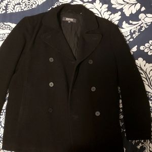 Kenneth Cole Reaction Double Breasted Wool Peacoat